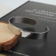 Bracelet Manchette Jonc 10 mm en Acier Inoxydable N°02