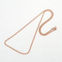 Collier Chaine N°14 en acier inoxydable 50 cm Doré