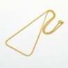 Collier Chaine N°14 en acier inoxydable 50 cm Doré