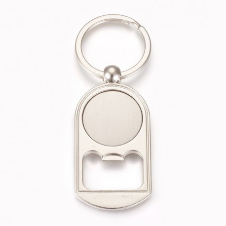 Porte clés décapsuleurs 25 mm argent - Loulou Perlou