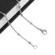 Collier Chaine N°06-02 en acier inoxydable maille forçat de 50 cm