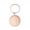Support cabochon porte clé 30 mm bois n°01