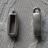 Passant 10 mm en Zamak N°20 Argent