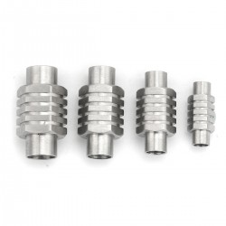 Fermoir aimanté Inoxydable 05 ou 06 mm Argent N°01