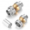 Fermoir aimanté Inoxydable 06 mm Argent et Or N°05