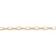 Bracelet maille ovale plaqué or 16K 22.5 cm N°01