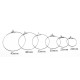 Support Boucle d'oreille Créole en Acier Inoxydable N°02 x 5 paires