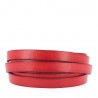 Cuir Plat Veau Rouge de 10 mm Lisse par 20 cm