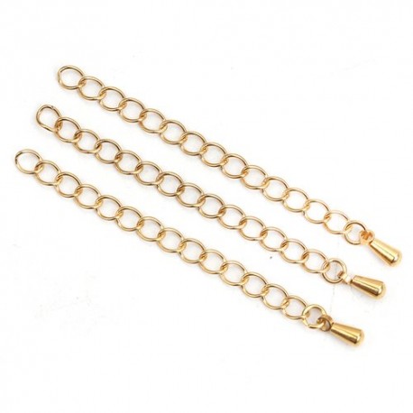 Chaîne d'extension pour collier bracelet en acier inoxydable 6 cm n°02