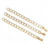 Chaîne d'extension pour collier bracelet en acier inoxydable 6 cm n°02