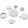 Support cabochon 10 mm Acier Inoxydable N°05 Anneau Ouvert