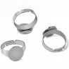 1 support bague plateau de 10 mm Argent N°09