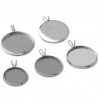 Support cabochon 12 mm Acier Inoxydable N°06