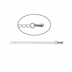 Chaîne d'extension pour collier bracelet en acier inoxydable 6 cm n°02