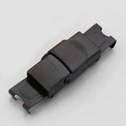 Fermoir clip griffe pour cuir 10 mm de large Noir
