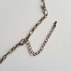 Collier chaine Métal Argenté N°05 de 76 cm