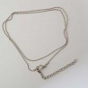 Collier chaine boule Métal Argenté N°04 de 40 cm