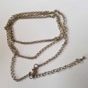 Collier chaine Métal Argenté N°09 de 80 cm