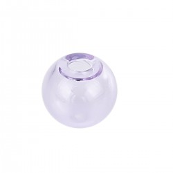 Boule en verre ronde à remplir de 12mm Violet