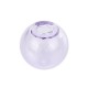 Boule en verre ronde à remplir de 16mm Violet