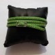 Bracelet 3 à 4 tours 6 mm avec strass fermoir passant
