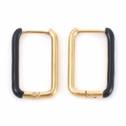 Support Boucle d'oreille Créole Huggie Acier Inoxydable 20 x 13 mm