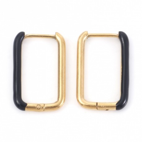 Support Boucle d'oreille Créole Huggie Acier Inoxydable 20 x 13 mm