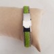 Bracelet cuir 10 mm Peau Uni ajustable au poignet