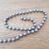 Chaine bille boule 6 mm argent vieilli au mètre